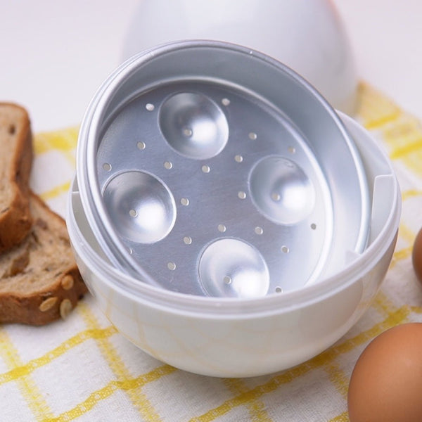 Egg Pod Microwave Egg Boiler Cooker Egg Steamer Perfectly Eggs and Detaches  the Shell 